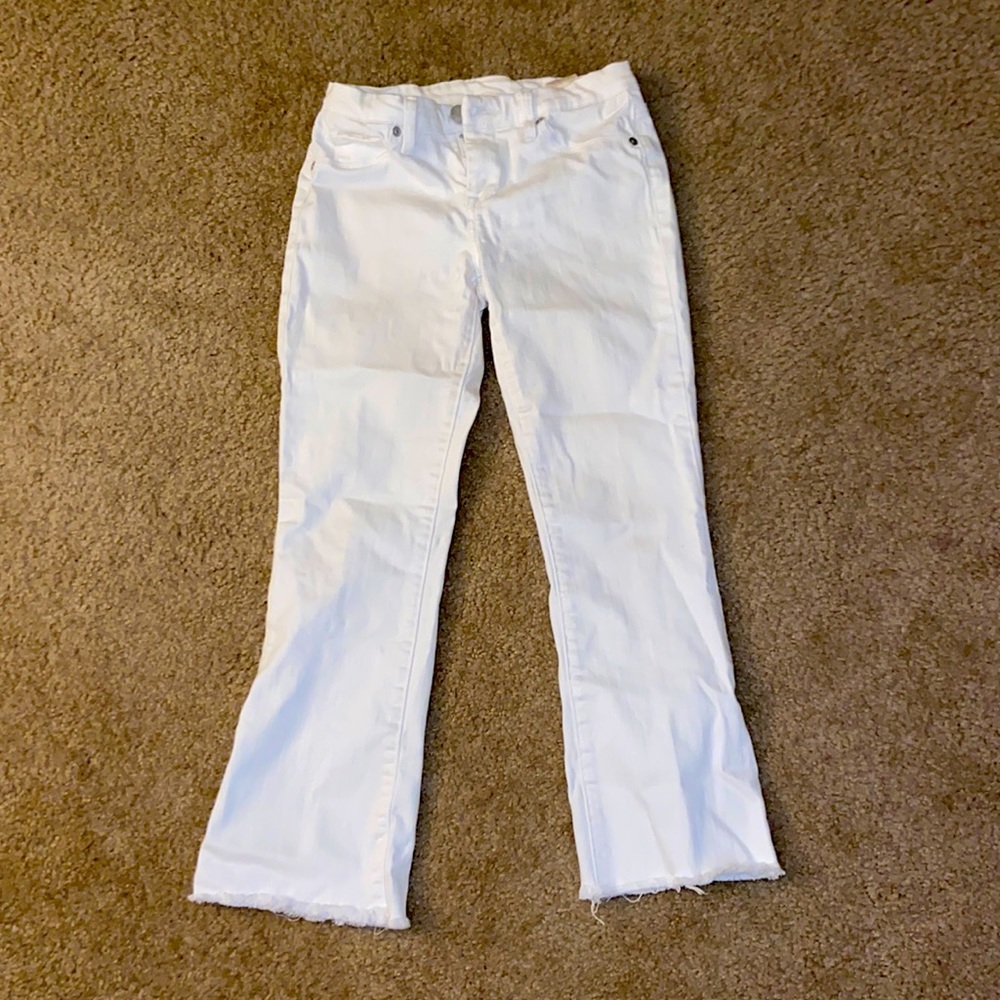 BLANK NYC White Jeans with Flare Ankle